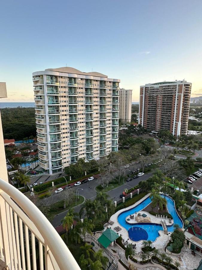 Flat Com Vista Panoramica -15- Na Barra Da Tijuca - Estacionamento Gratuito - Frigobar - Ar Condicionado - Piscina - Academia - Balsa Para Praia Gratis - Varanda - Vista Parcial Mar E Lagoa Rio de Janeiro Exterior foto